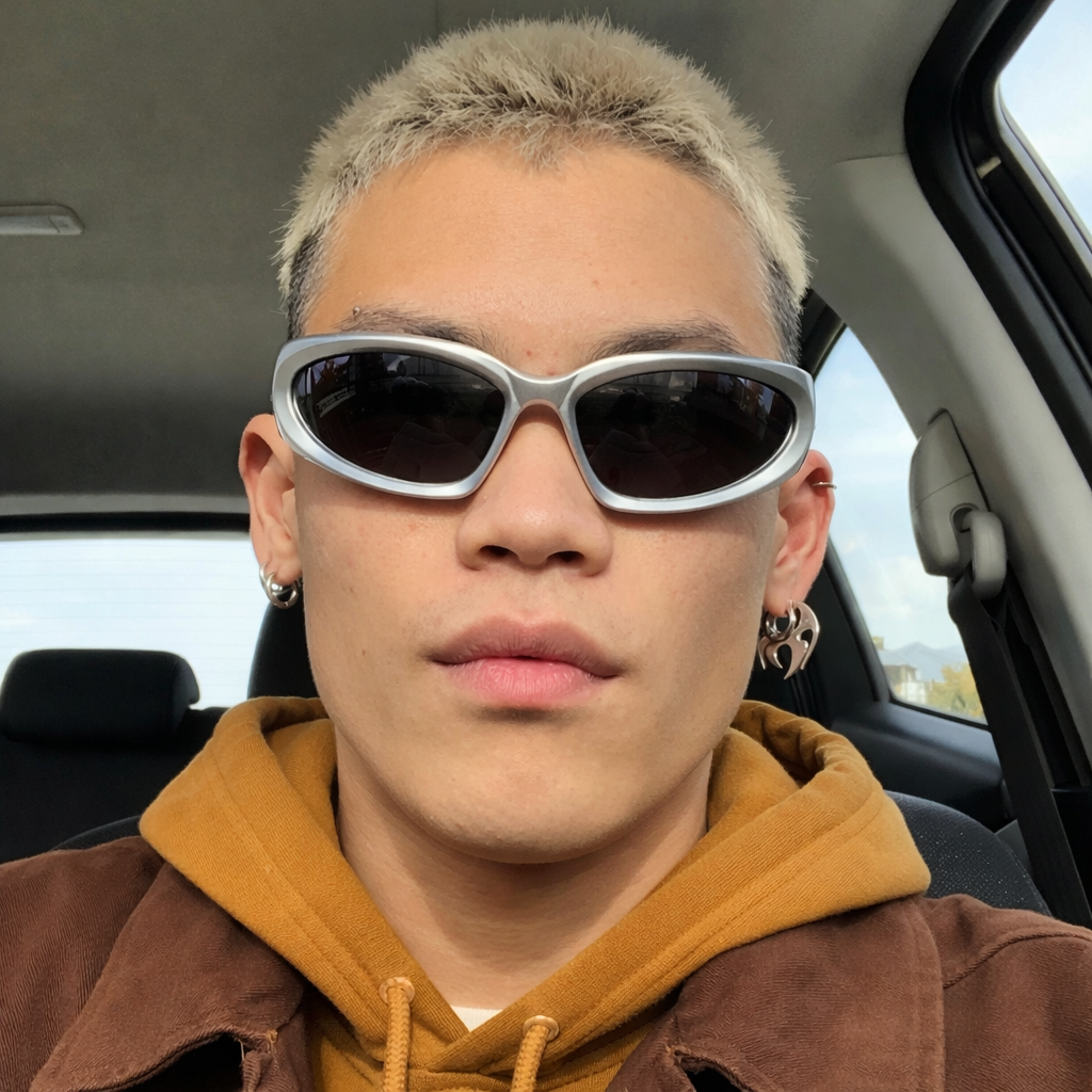 Y2K Sporty Oval Sunglasses for Women - Retro Fashion Wrap Shades