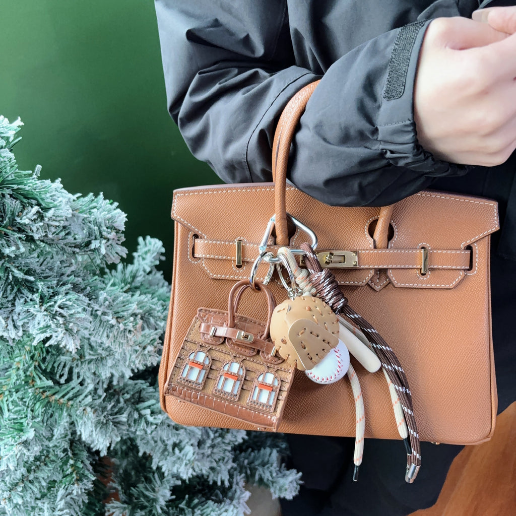Leather House Mini Bag Charm