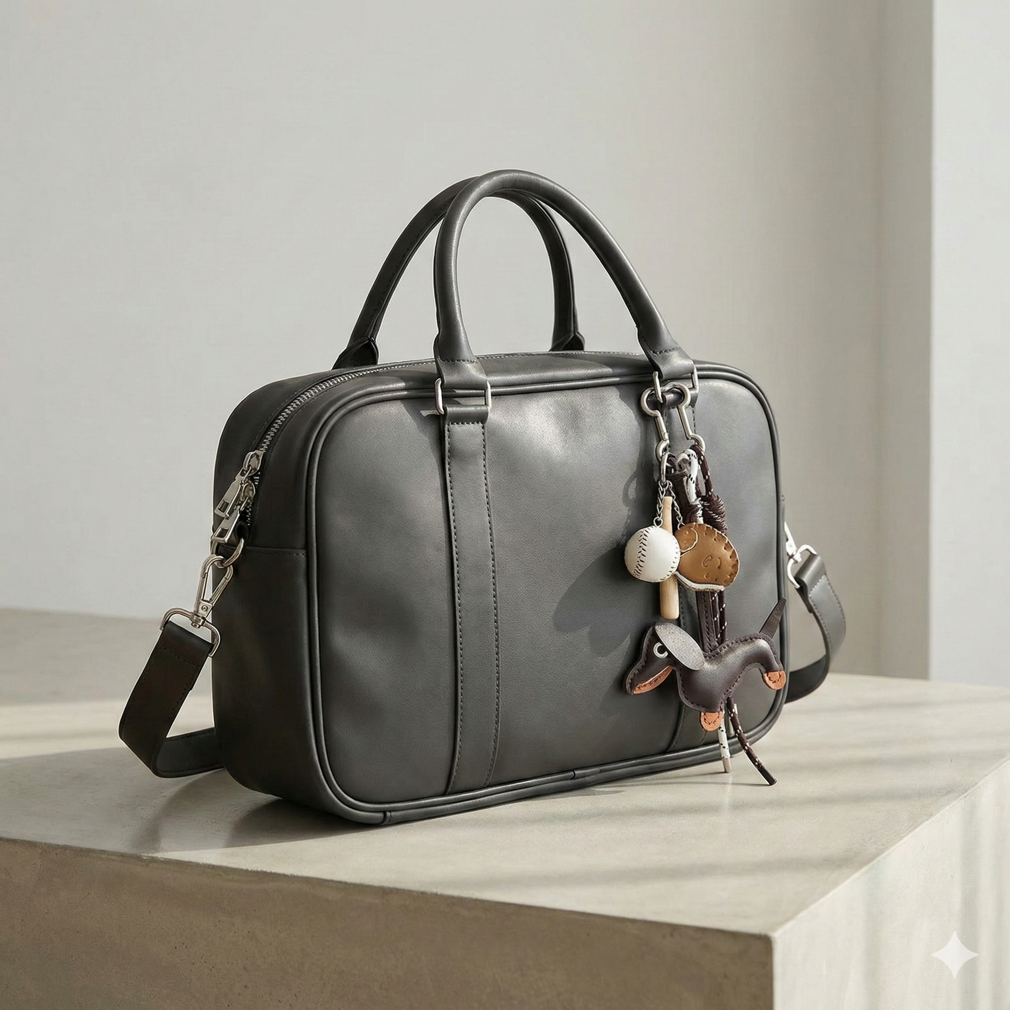 Dachshund Dog Football Bag Charm