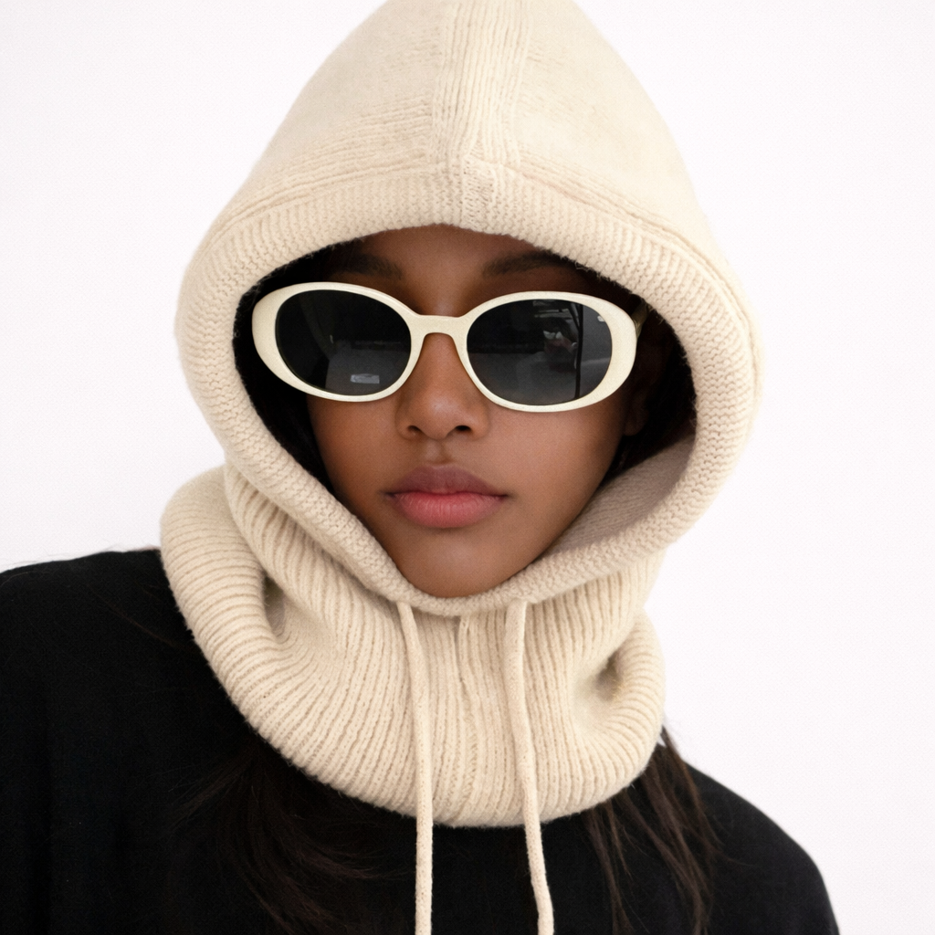 Knitted Hooded Winter Balaclava | Cozy Cold-Weather Essential