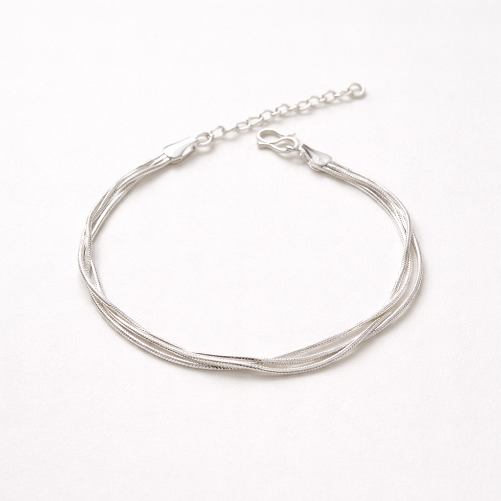 Chloe | Multi-Layer Sterling Silver Bracelet