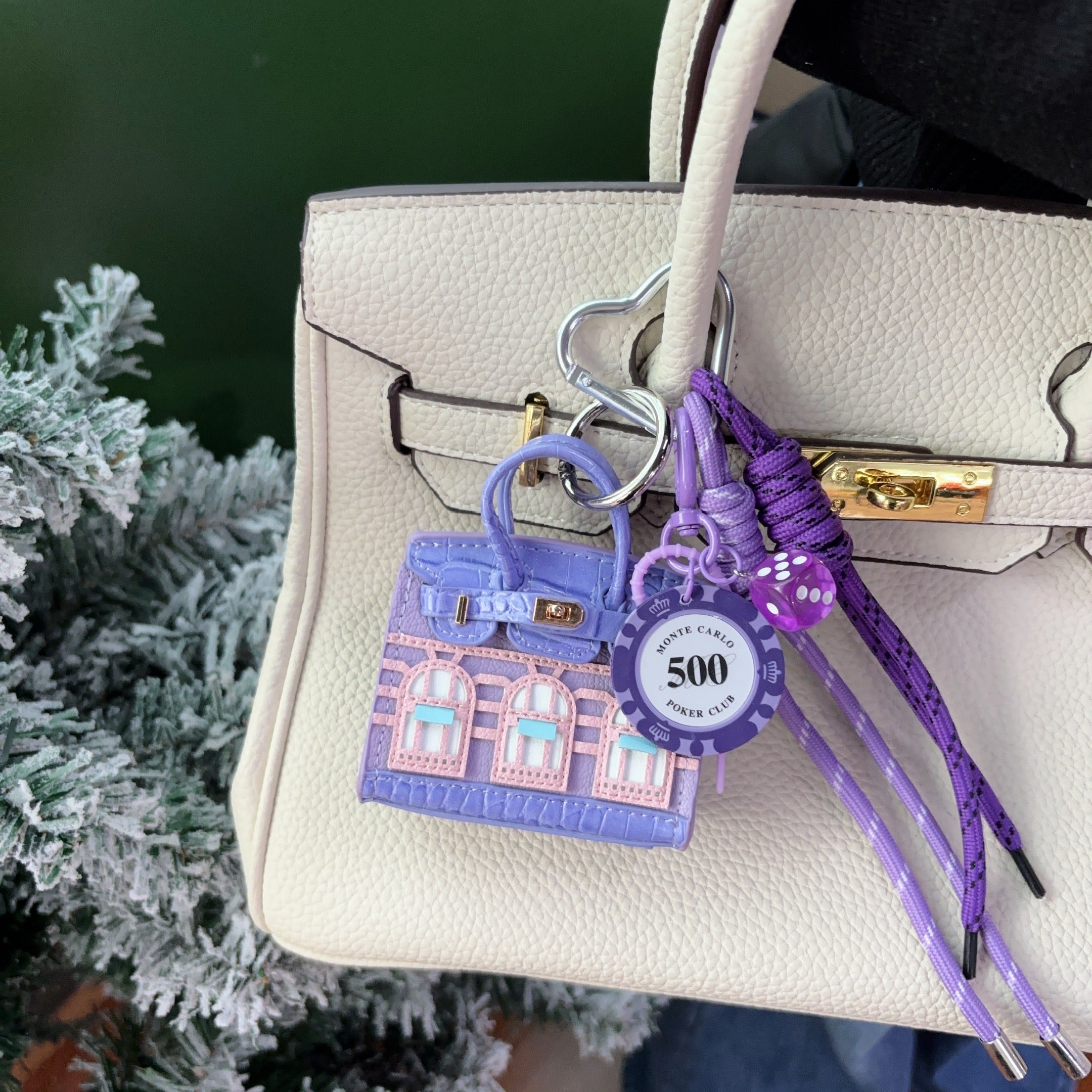 Leather House Mini Bag Charm