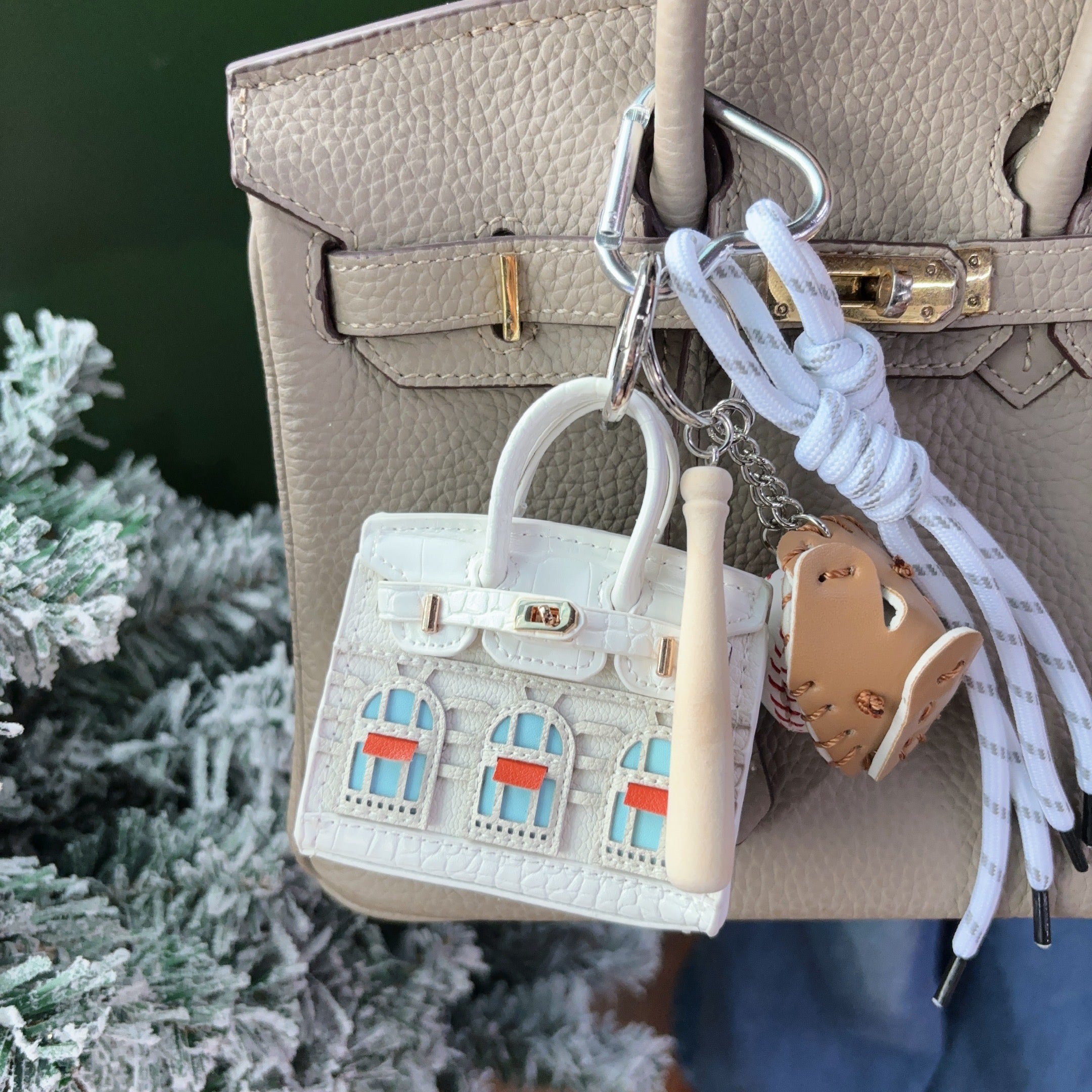 Mini House Shape Bag Charm