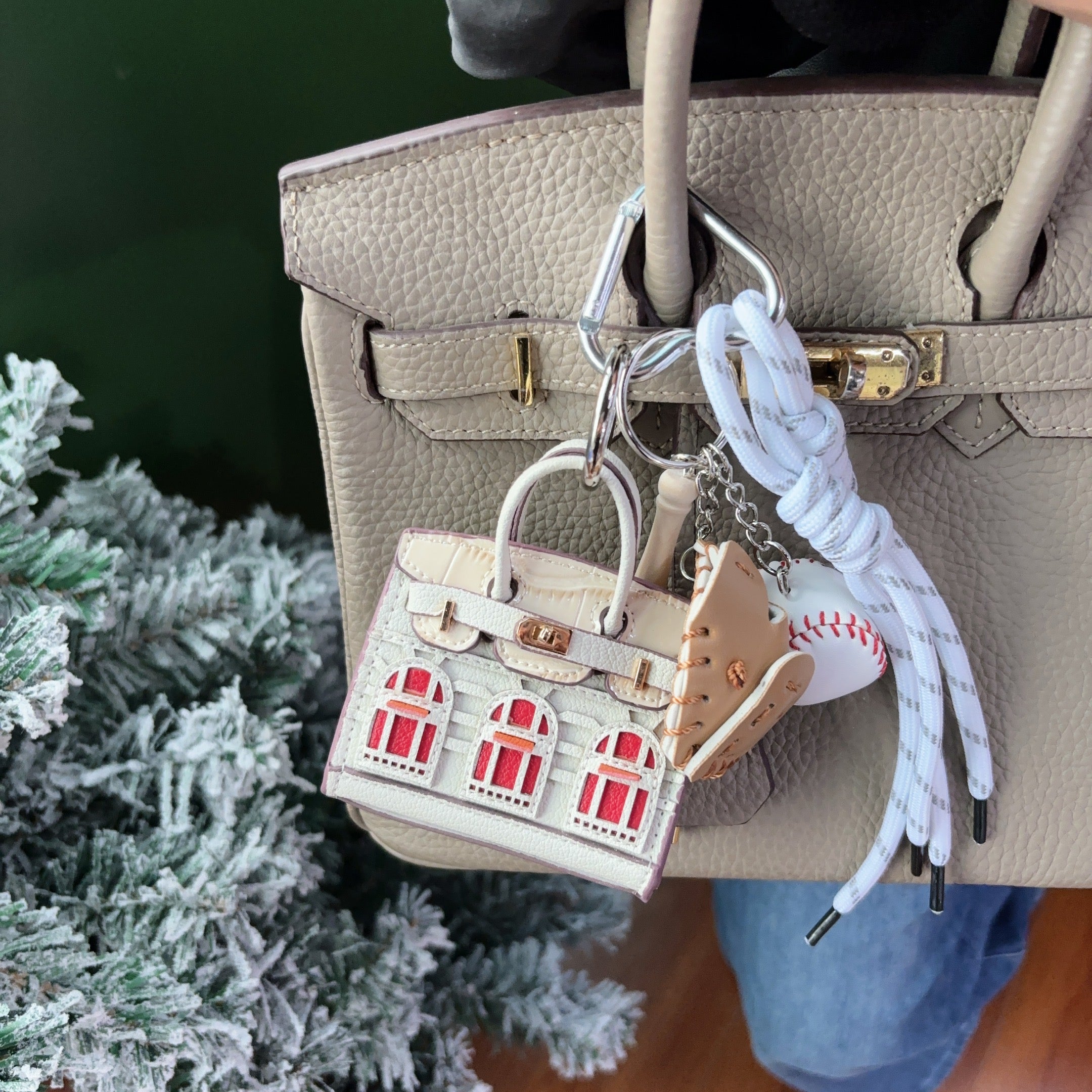 Leather House Mini Bag Charm