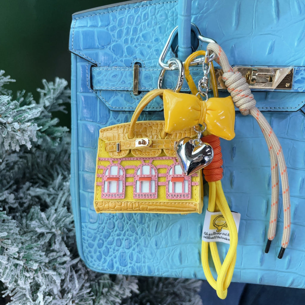 Leather House Mini Bag Charm